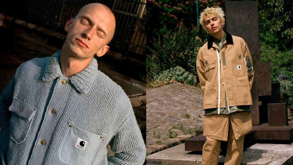 sacai x Carhartt WIP Flawlessly Blend Luxury Style and Workwear for FW23