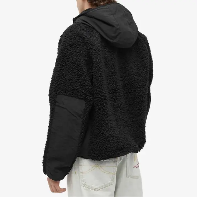 Stüssy Sherpa Paneled Hooded Jacket | Where To Buy | 118530-blac | The ...