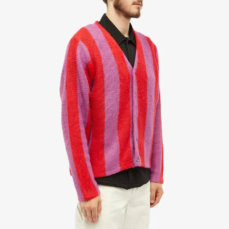 Stüssy Stripe Brushed Cardigan | Where To Buy | 117186-natl | The 
