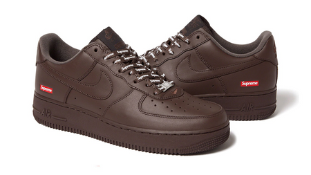 Finally, The Supreme x Nike Air Force 1 "Baroque Brown" Is Dropping This Season