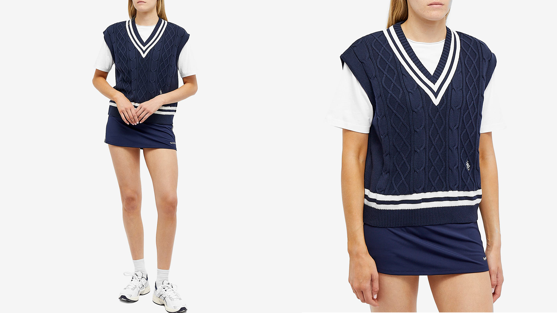 Our New Fave Wardrobe Hack: How the Sweater Vest Makes British Summer Weather a Breeze