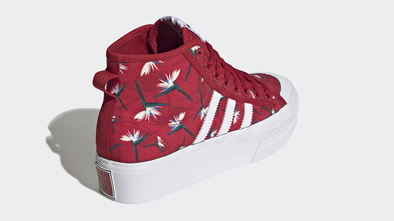 Thebe Magugu x adidas Nizza Platform Mid Power Red GY9561 Back