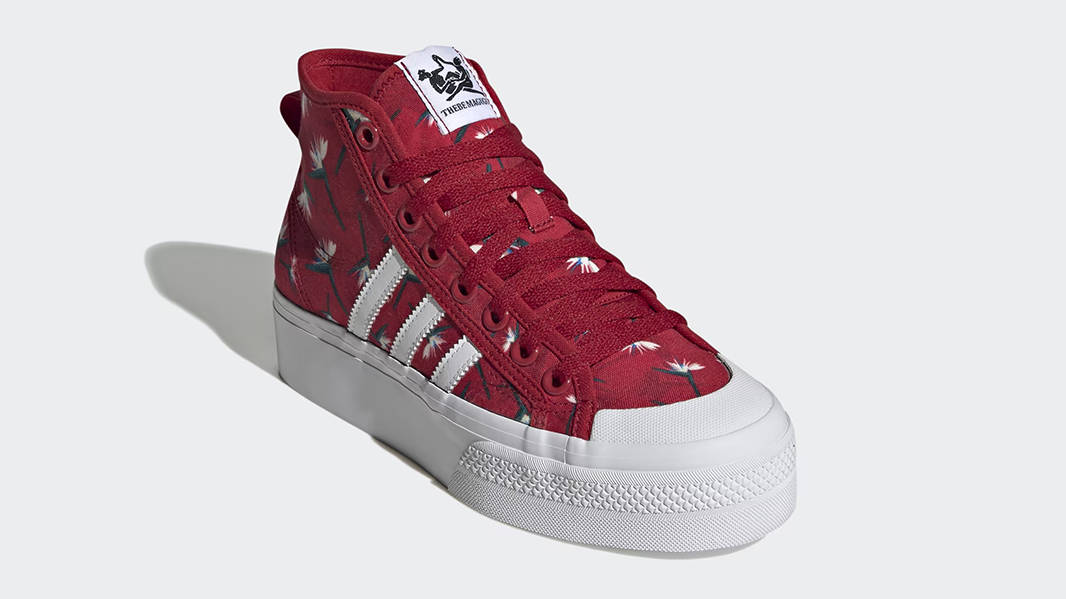 Thebe Magugu x adidas Nizza Platform Mid Power Red GY9561 Front