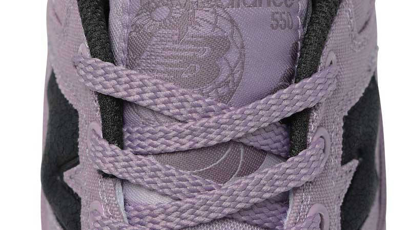 thisisneverthat x New Balance 550 Lavender Closeup