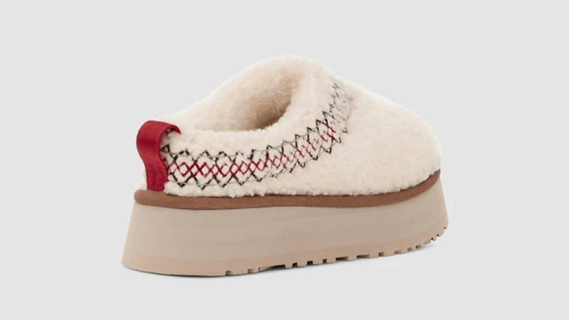 UGG Tazz Braid Slippers Natural 1143976-NAT Back