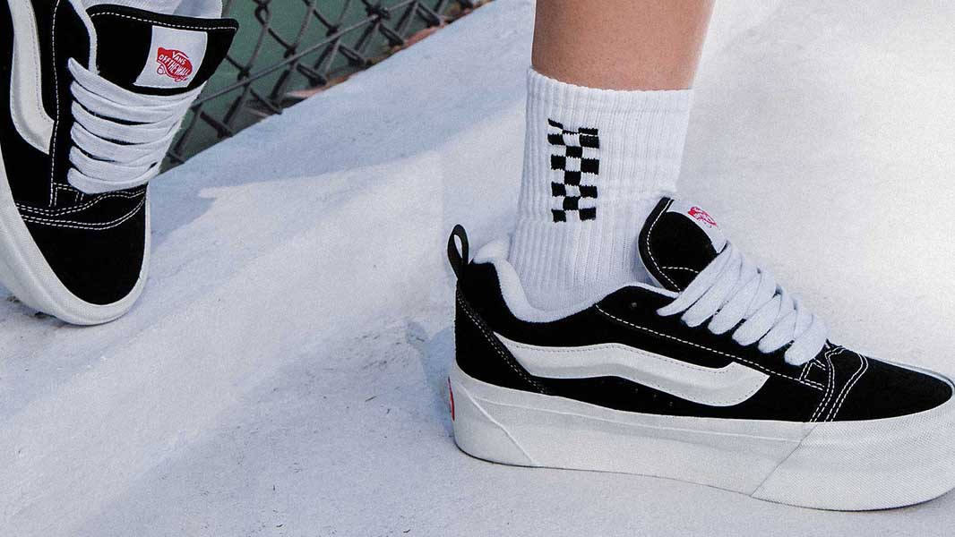 Vans Knu-Skool Stack Black White Where To Buy VN000CP66BT
