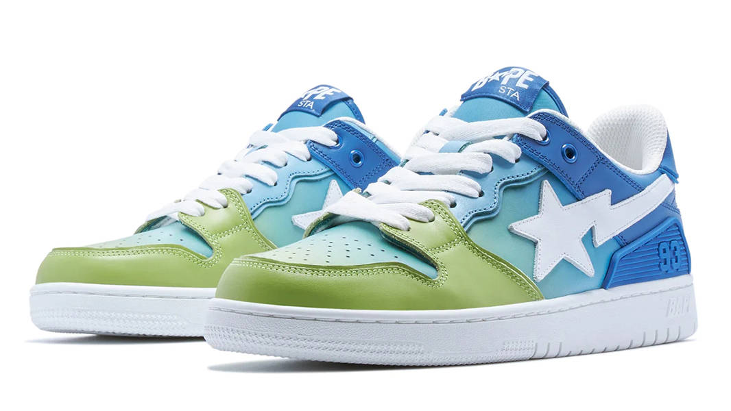 A BATHING APE BAPESTA #1 SK8 Green Blue 4580793301486 Side