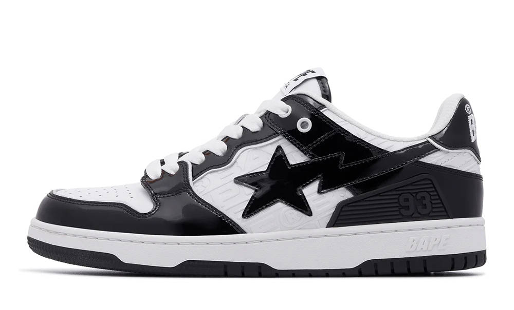 A BATHING APE BAPESTA #5 SK8 Black White | Where To Buy