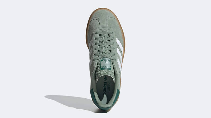 adidas Gazelle Bold Silver Green White ID6998 Top