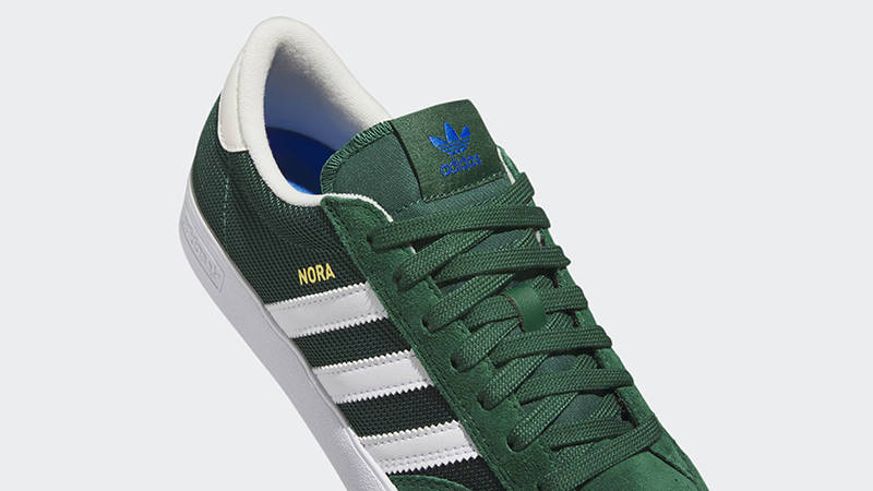 adidas gazelle silver green womens Adidas Nora Skateboard Shoes Preloved Blue White main image 1