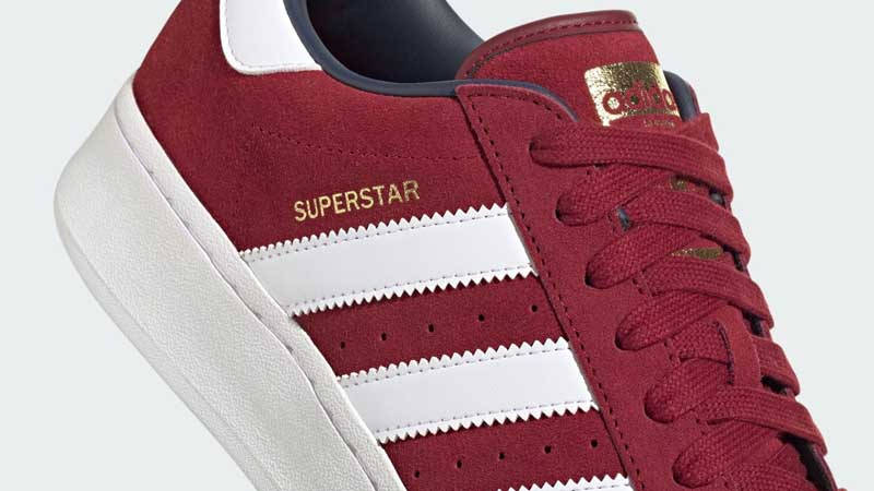 Adidas superstar clearance red collegiate