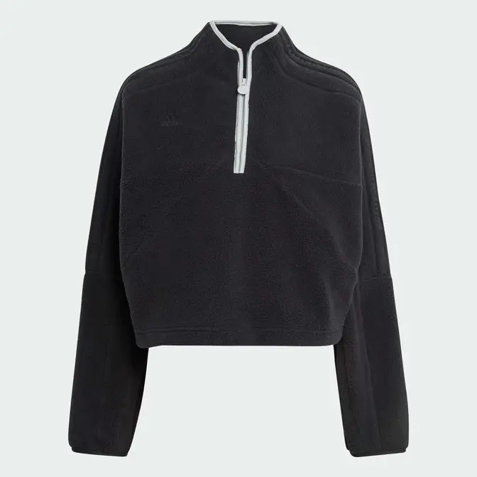 adidas Tiro Half-Zip Fleece Sweatshirt Black