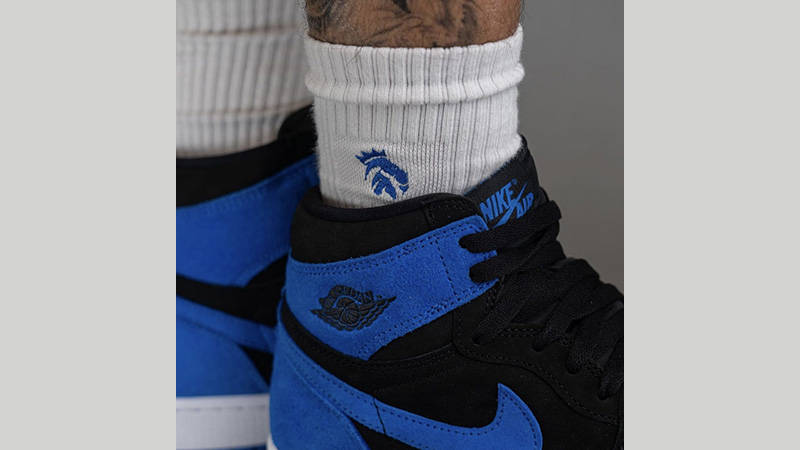 Royal blue 2024 jordan socks