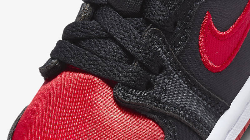 Air Jordan 1 High OG Toddler Satin Bred FD5305-061 Detail