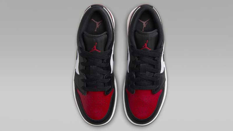 Air Jordan 1 Low GS Bred Toe 2023