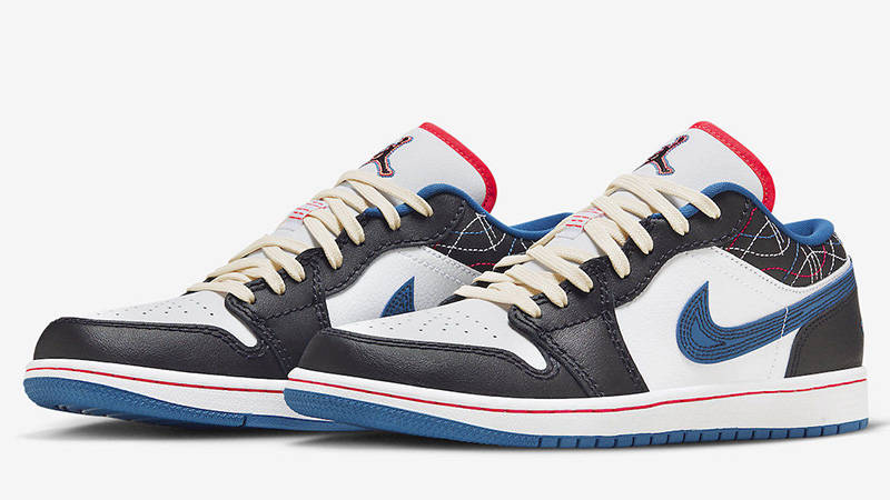 Air Jordan 1 Low White Industrial Blue front