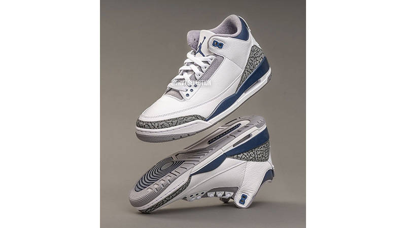 retro 3 jordans navy blue