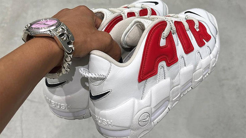 28cm NIKE AIR MORE UPTEMPO SLIDE WHITE RED FD9883-100 ナイキ エア モア アップテンポ スライド モアテン ホワイト レッド 赤 サンダル NIKE AIR MORE UPTEMPO OG Black \u2014 Kick Game