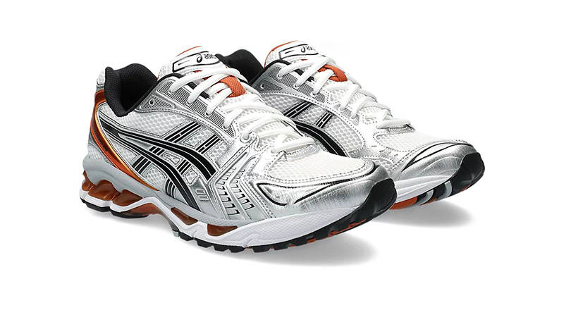 ASICS Gel-Kayano 14 White Piquant Orange 1201A019-109 front