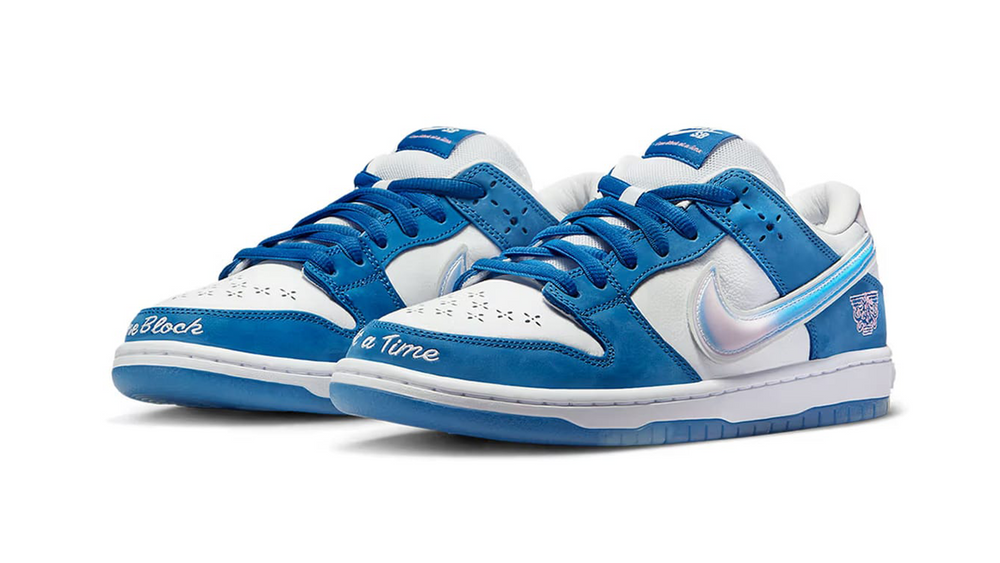 Born x Raised x Nike SB Dunk Low White Blue