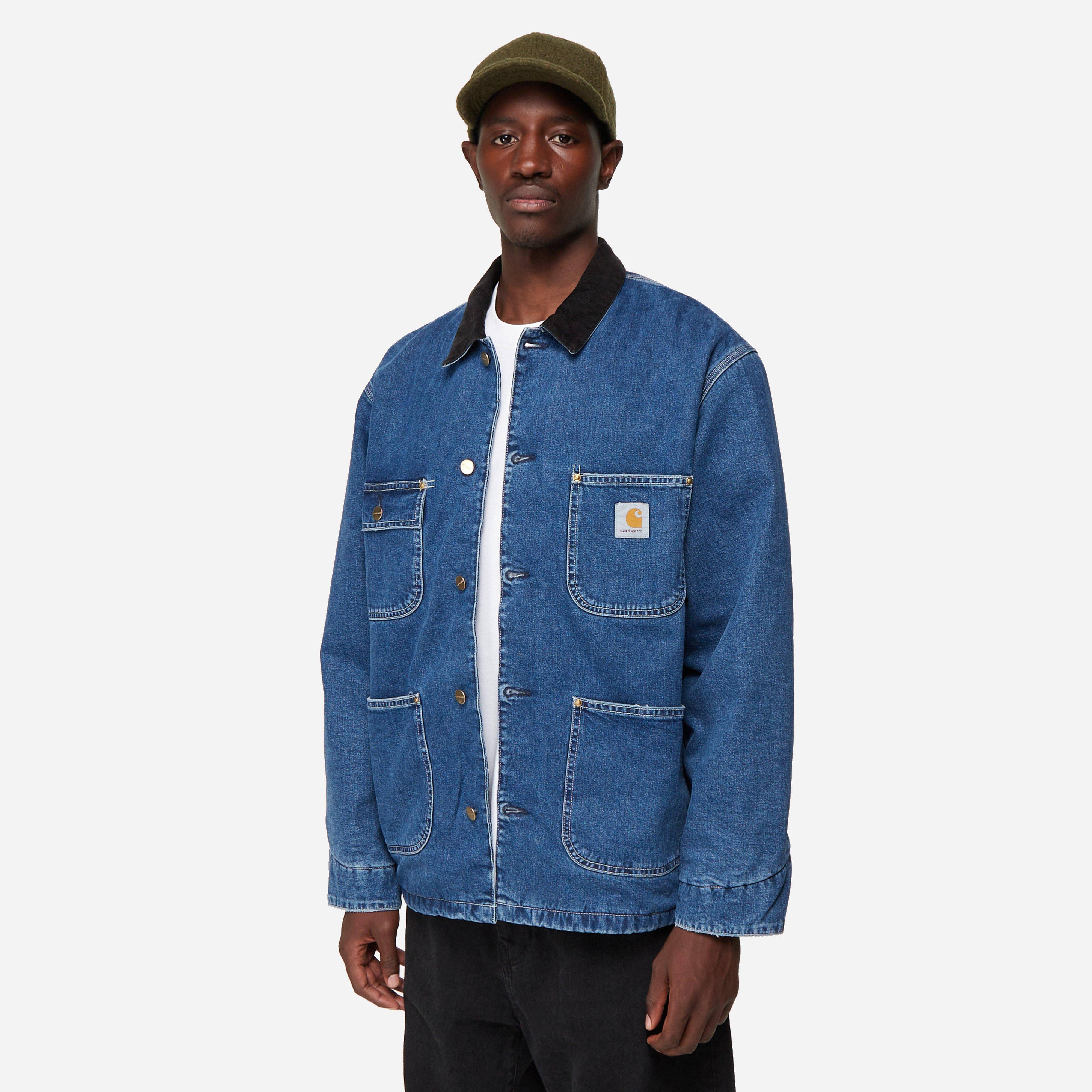 Carhartt denim hot sale coat