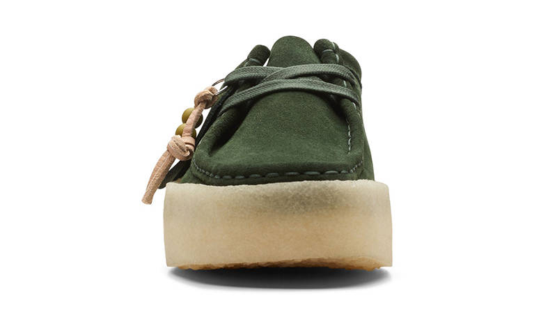 Clarks Wallabee Cupsole Dark Green 26173253 Front