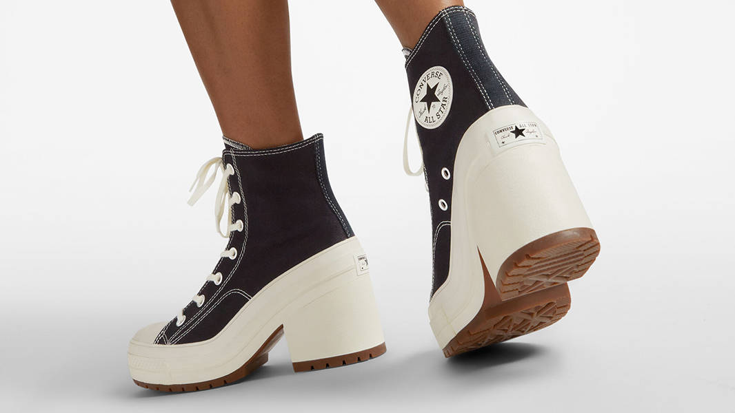 Converse Chuck 70 De Luxe Heel High Black White A05347C Back 2