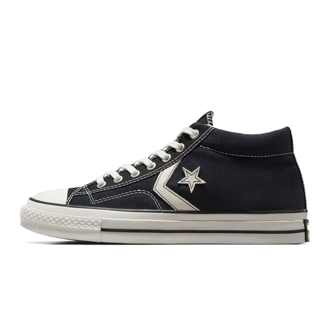 Converse Star Player 76 Mid Black Vintage White | Where To Buy ...