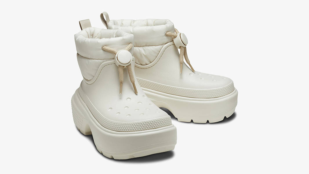 Crocs Stomp Puff Boot Stucco 209324-160 Side