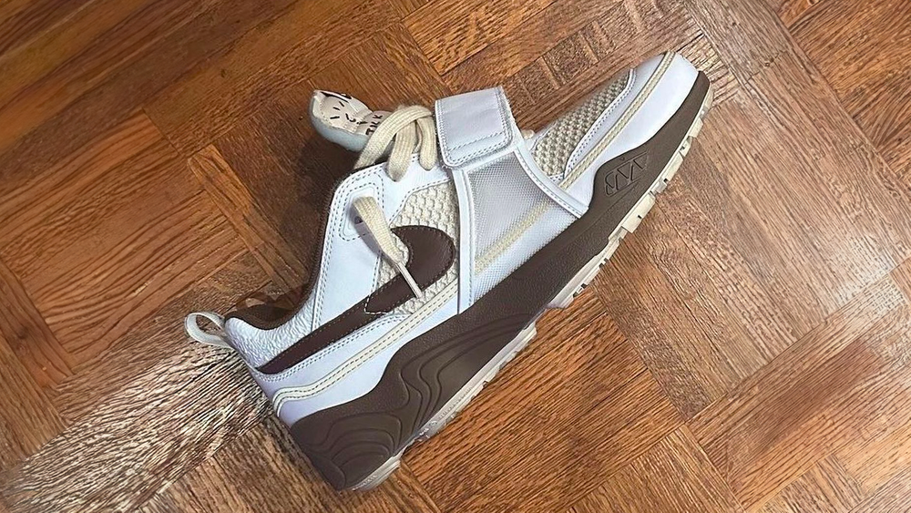Image via travisscott Travis Scott Previews Yet Another Jordan "Cut the Check" Colourway