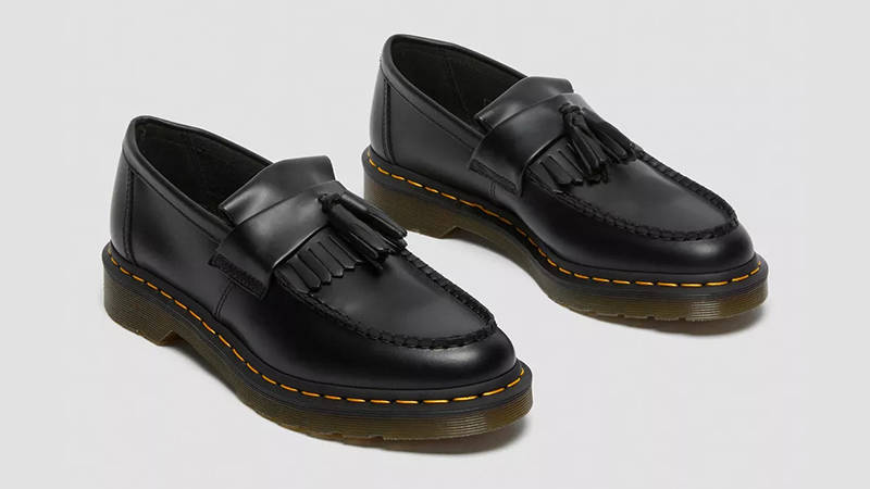 Dr. Martens Adrian Tassel Smooth Loafers Black 22209001 Front