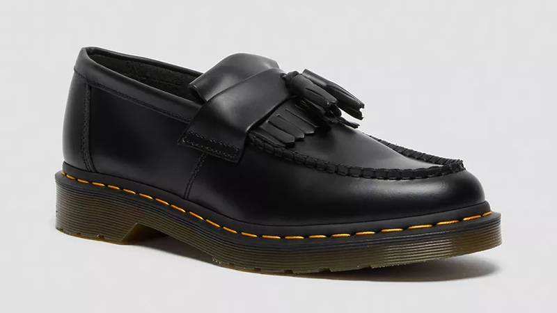 Dr. Martens Adrian Tassel Smooth Loafers Black 22209001 Side