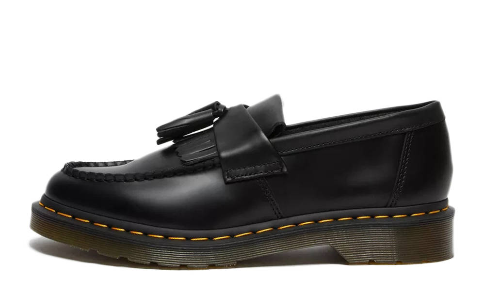«Dr.Martens\" ADRIAN QUAD TASSEL LOAFER Dr Martens unisex Adrian quad loafers in black smooth