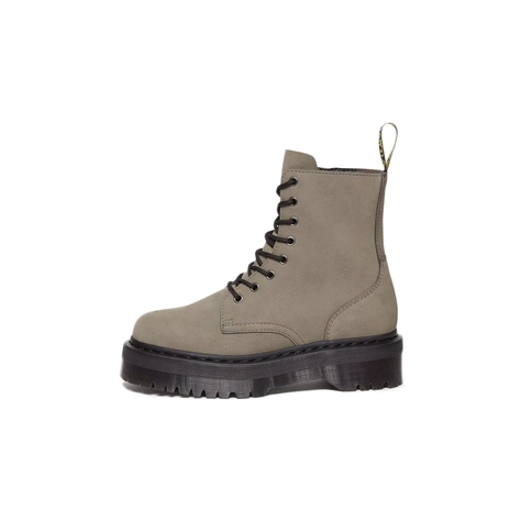 Dr. Martens Jadon Platform Boots Nubuck Nickel Grey 31296059