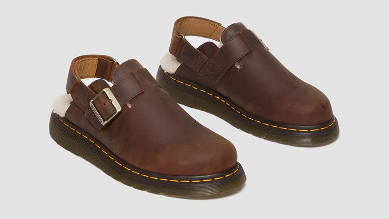 Dr. Martens Jorge 2 Fur Lined Mules Warm Tan 31060362 Front