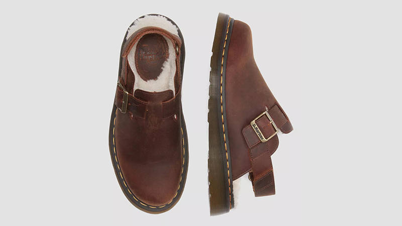 Dr. Martens Jorge 2 Fur Lined Mules Warm Tan 31060362 Top