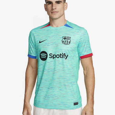 fc barcelona 2023 24 stadium third nike dri fit football shirt light aqua feature w380 h380