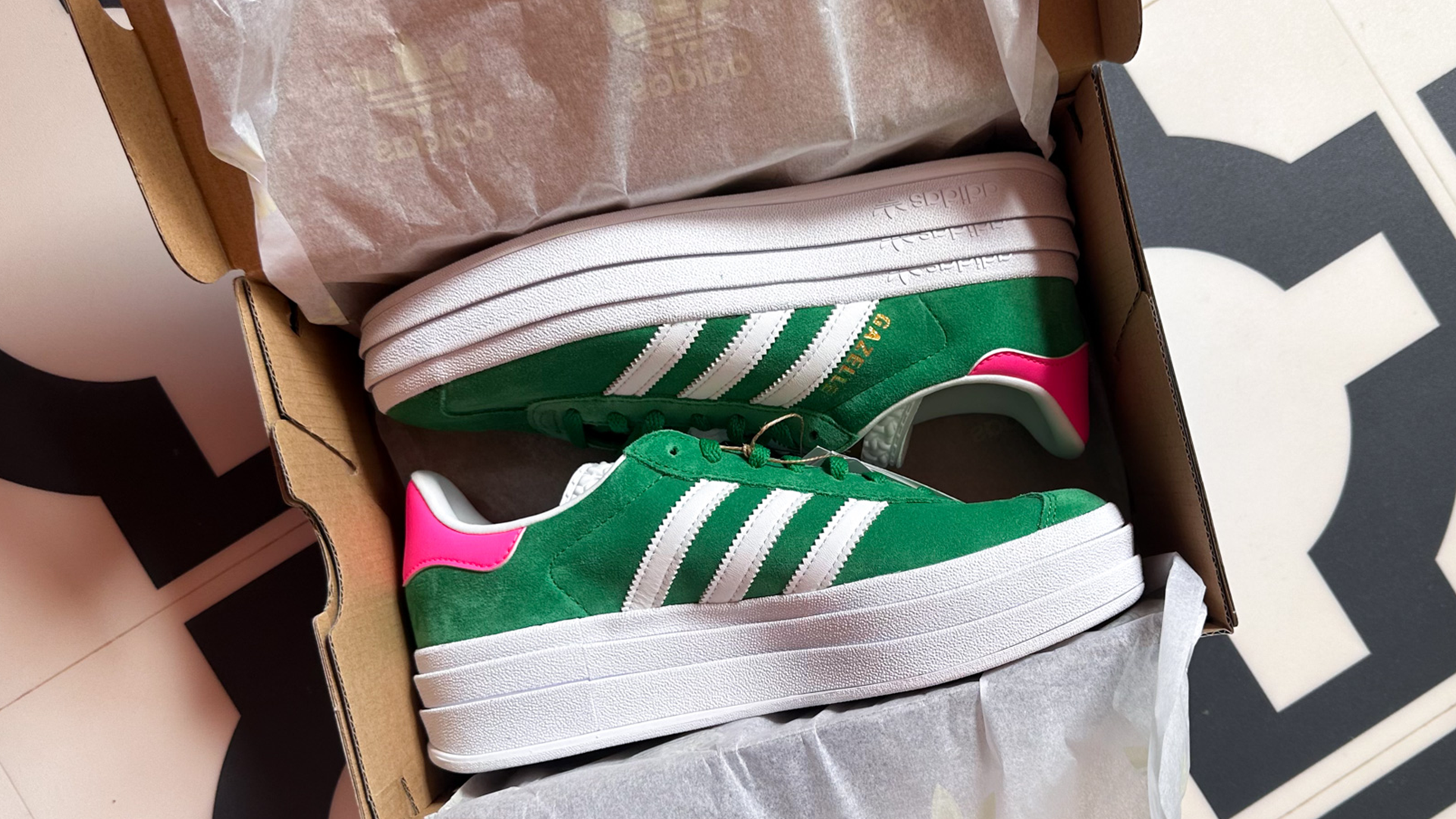 adidas’ Latest Gazelle Bolds Are Giving Gucci Vibes