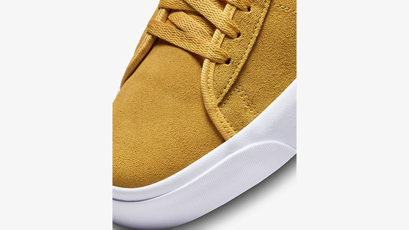Grant Taylor x Nike SB Blazer High Yellow toe area