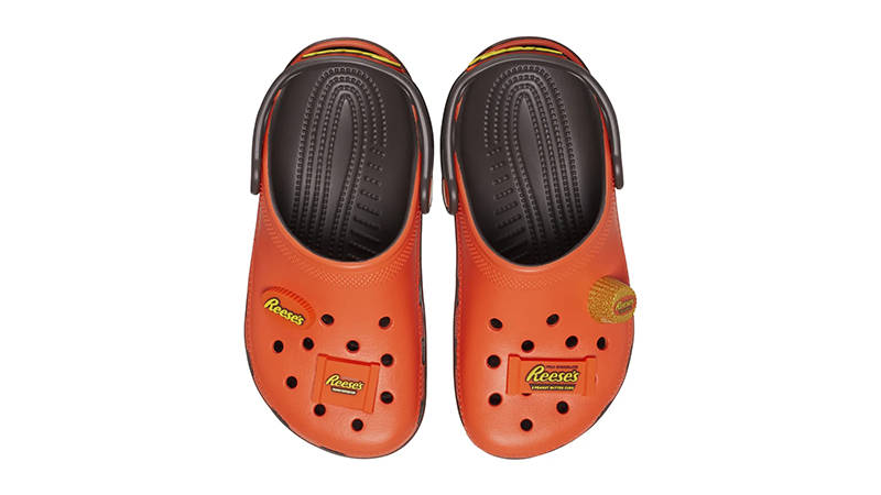 Hershey's x Crocs Classic Clog Reese’s Peanut Butter Cup Top
