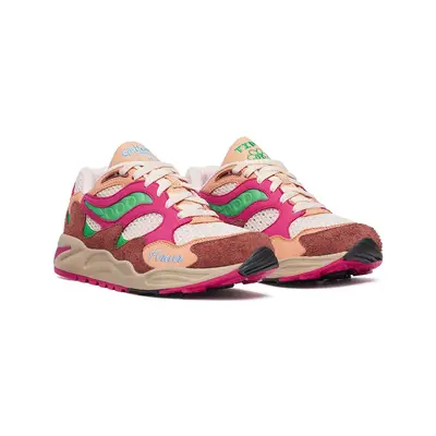 Jae Tips x Saucony Grid Shadow 2 Brown Multi front