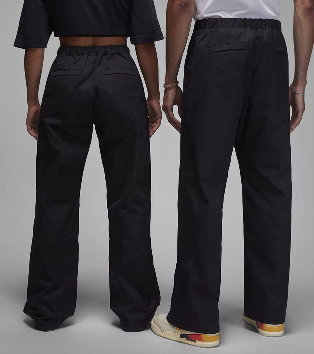 Jordan x J Balvin Woven Pants Black Backside Full