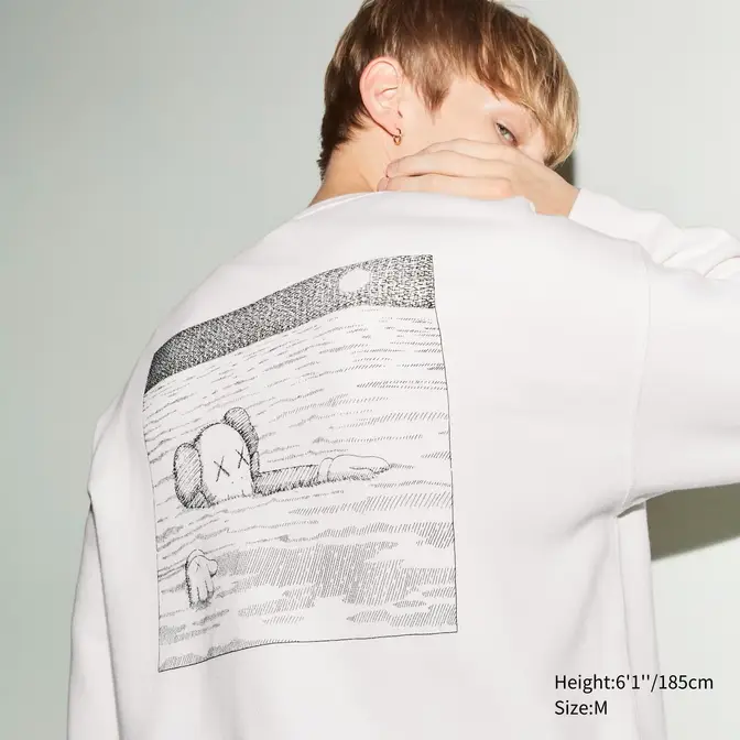 KAWS x Uniqlo UT Art Book Cover Graphic Sweatshirt | Where To Buy 