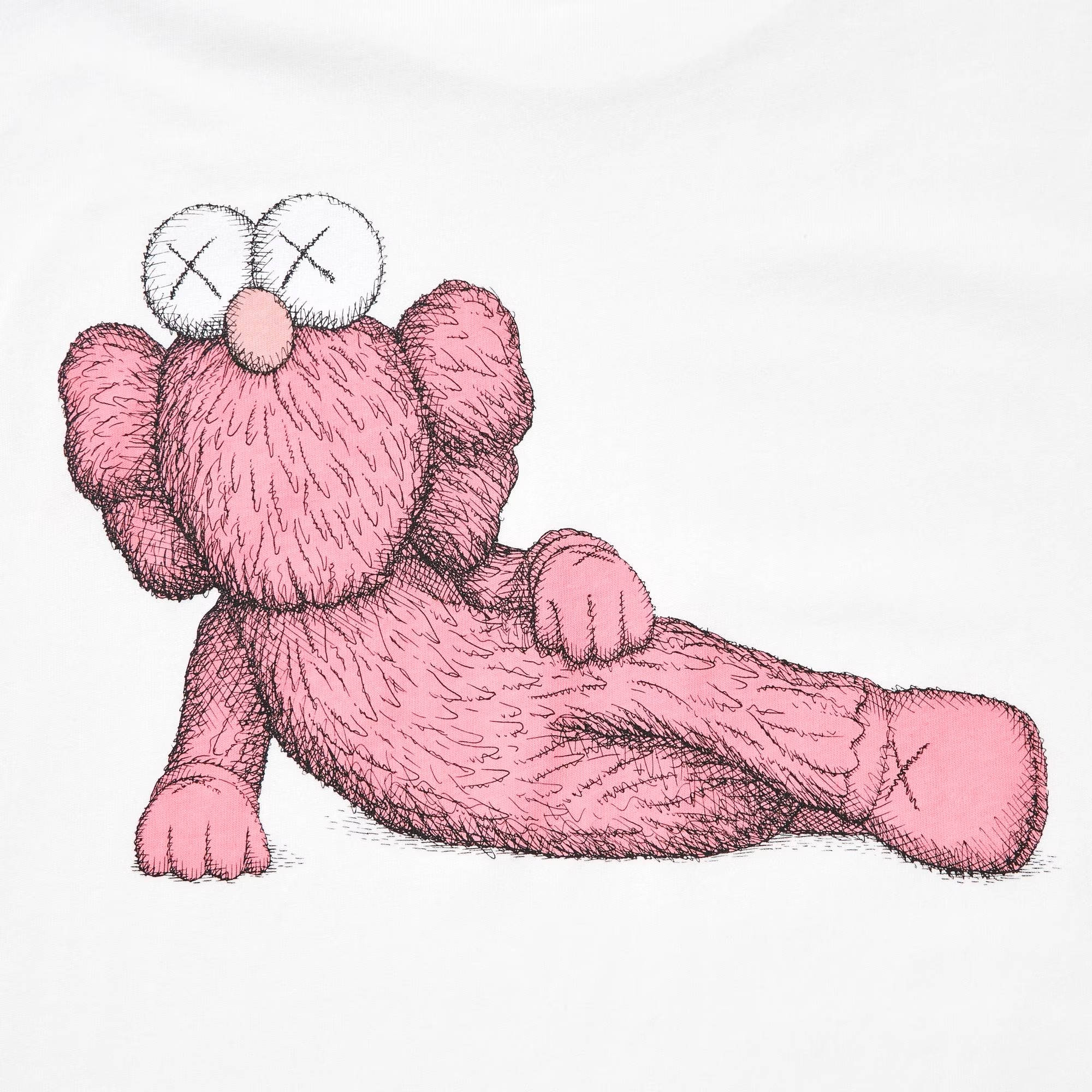 T-Shirt KAWS Pink Graphic – Hypedfam