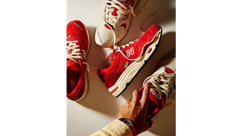Kith x New Balance 1700 Canada Pack Roccoco Red from top