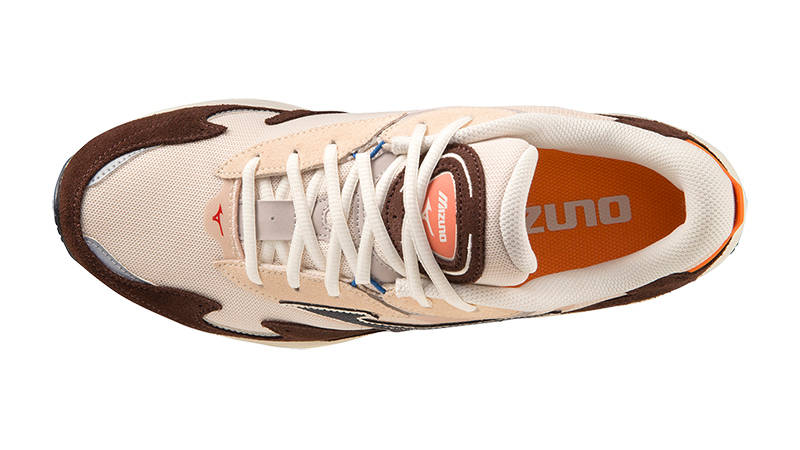 Mizuno Wave Rider Mother of Pearl Chicory Coffee D1GA330905 Top