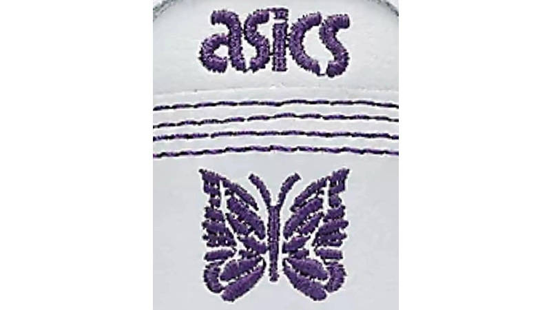Needles x ASICS EX-89 White branding