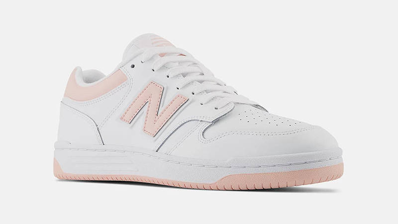 New Balance 480 White Pink Haze front