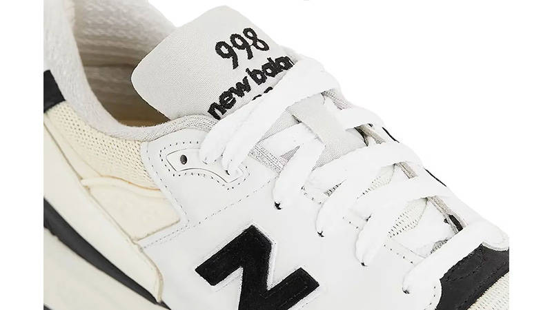 New Balance 998 Made In USA Black White tongue