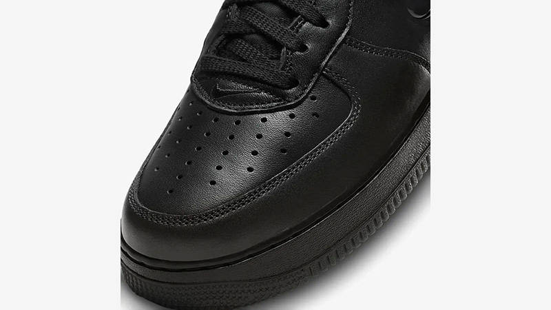 Nike Air Force 1 Low Black Jewel toe area